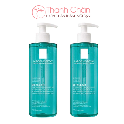 Gel rửa mặt và tắm La Roche-Posay Effaclar Micro-Peeling 400ml