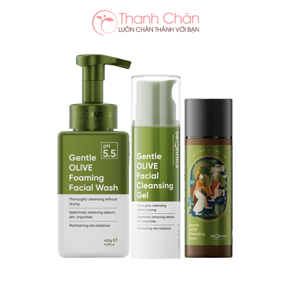 Sữa Rửa Mặt Drceutics Gentle Olive Cleansing Foam 150ml