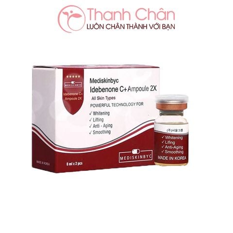 Huyết thanh dưỡng trắng chống lão hóa Mediskinbyc Idebenone C +Ampoule 2X