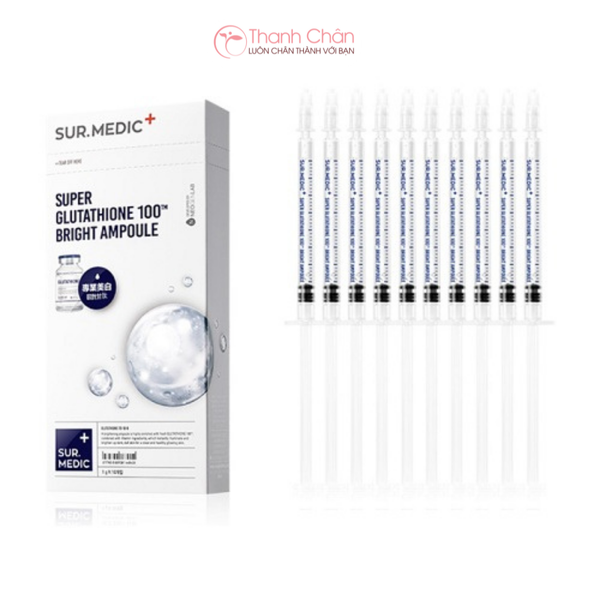 Tinh chất truyền trắng Sur.Medic Super Glutathione 100 Bright Ampoule