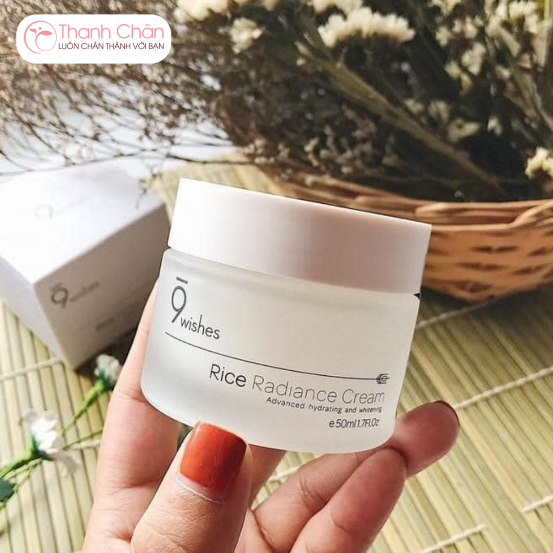 9 wishes kem dưỡng rice radiance cream 50ml