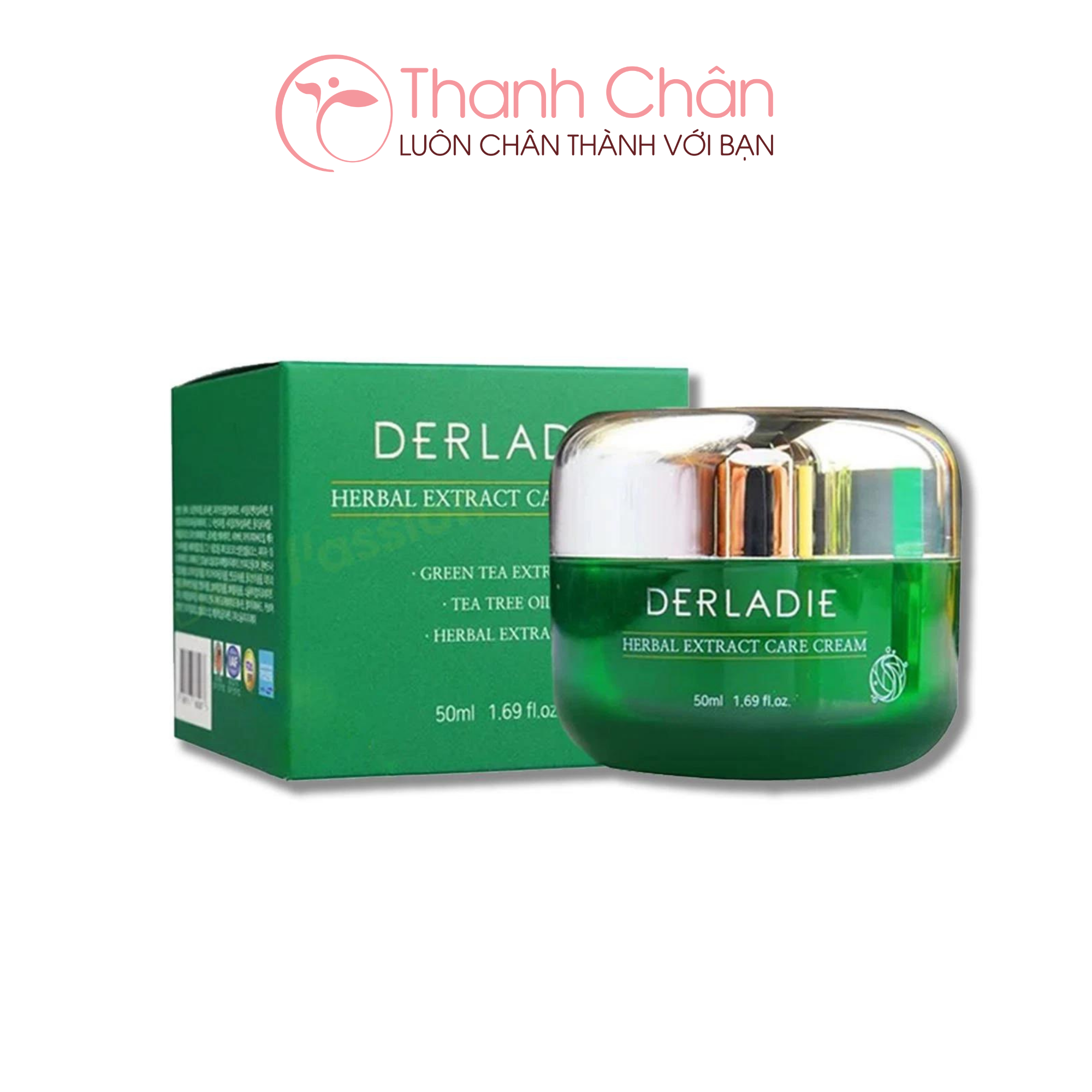 Kem Dưỡng Derladie Tràm Trà Giảm Mụn Kiềm Dầu Derladie Herbal Extract Care Cream