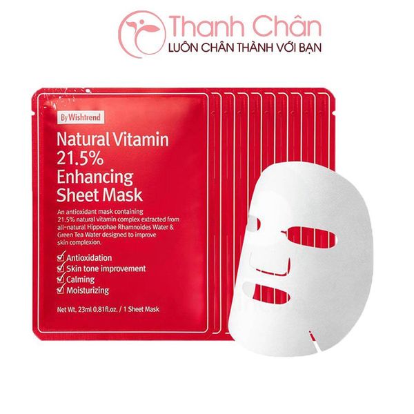 Mặt Nạ By Wishtrend Natural Vitamin 21.5 Enhancing Sheet Mask