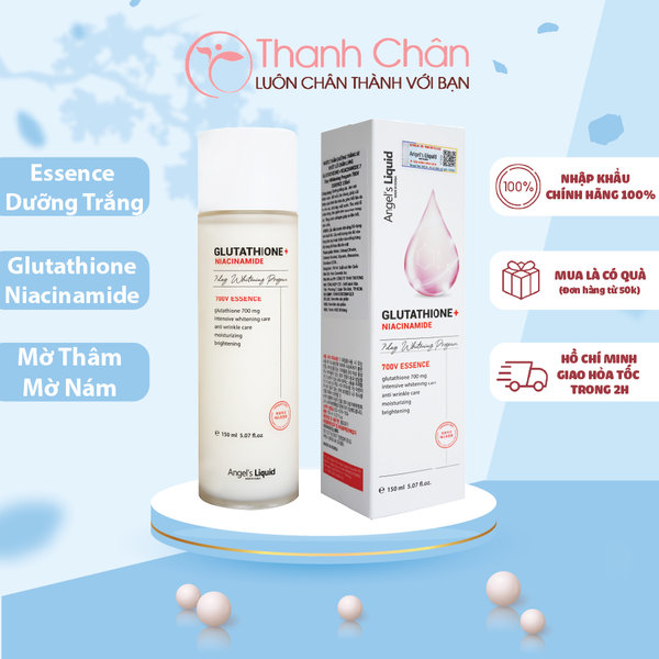 Nước Thần Dưỡng Trắng Da Angel's Liquid Glutathione plus Niacinamide 700V Essence 150ml
