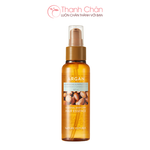 Tinh chất phục hồi tóc Nature Republic Argan Essential Deep Care Hair Essence 80ml