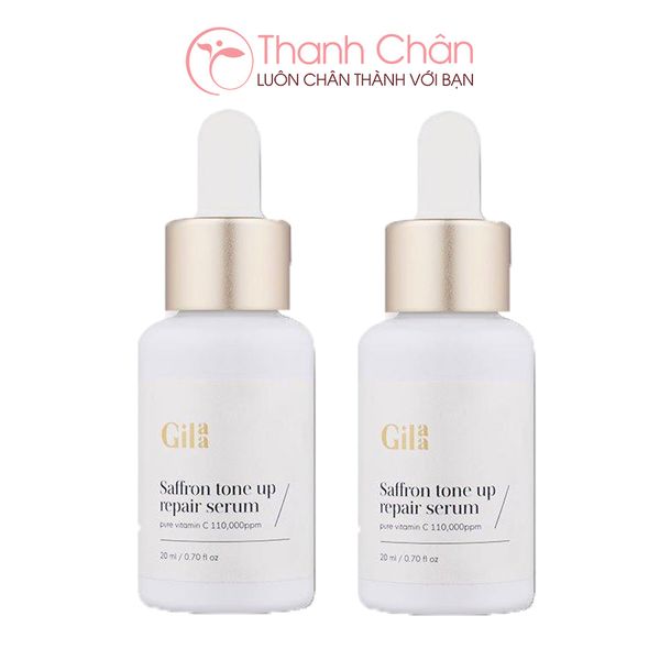 GILAA SAFFRON TONE UP REPAIR SERUM (20ml) Thanh Chân Cosmetics cửa hàng mỹ phẩm chính hãng