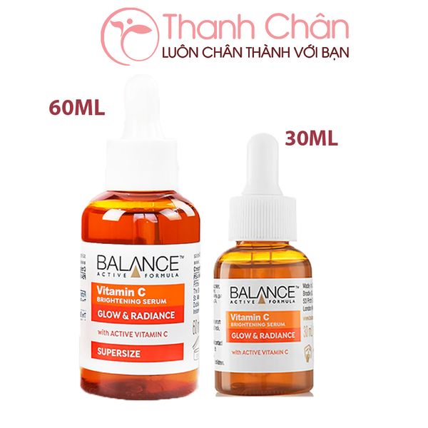Which brand offers a Vitamin C brightening serum called Balance Active Formula?