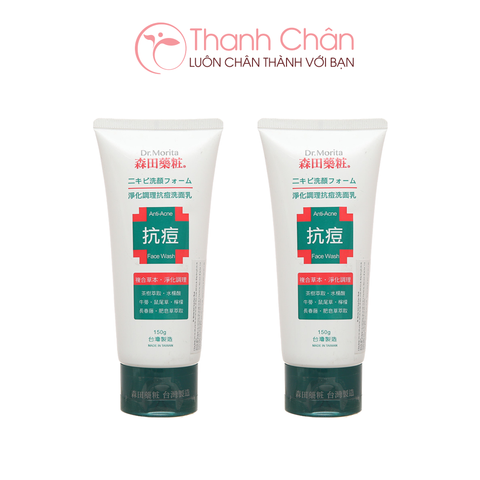 Sữa Rửa Mặt Ngừa Mụn Dr.Morita Anti-Acne Face Wash 150g