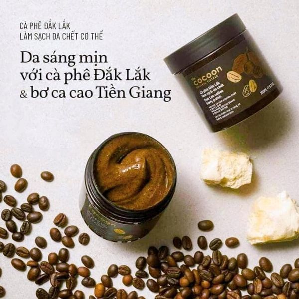 Tẩy Da Chết COCOON Cà Phê Đắk Lắk Làm Sạch Da Chết Body 200ml