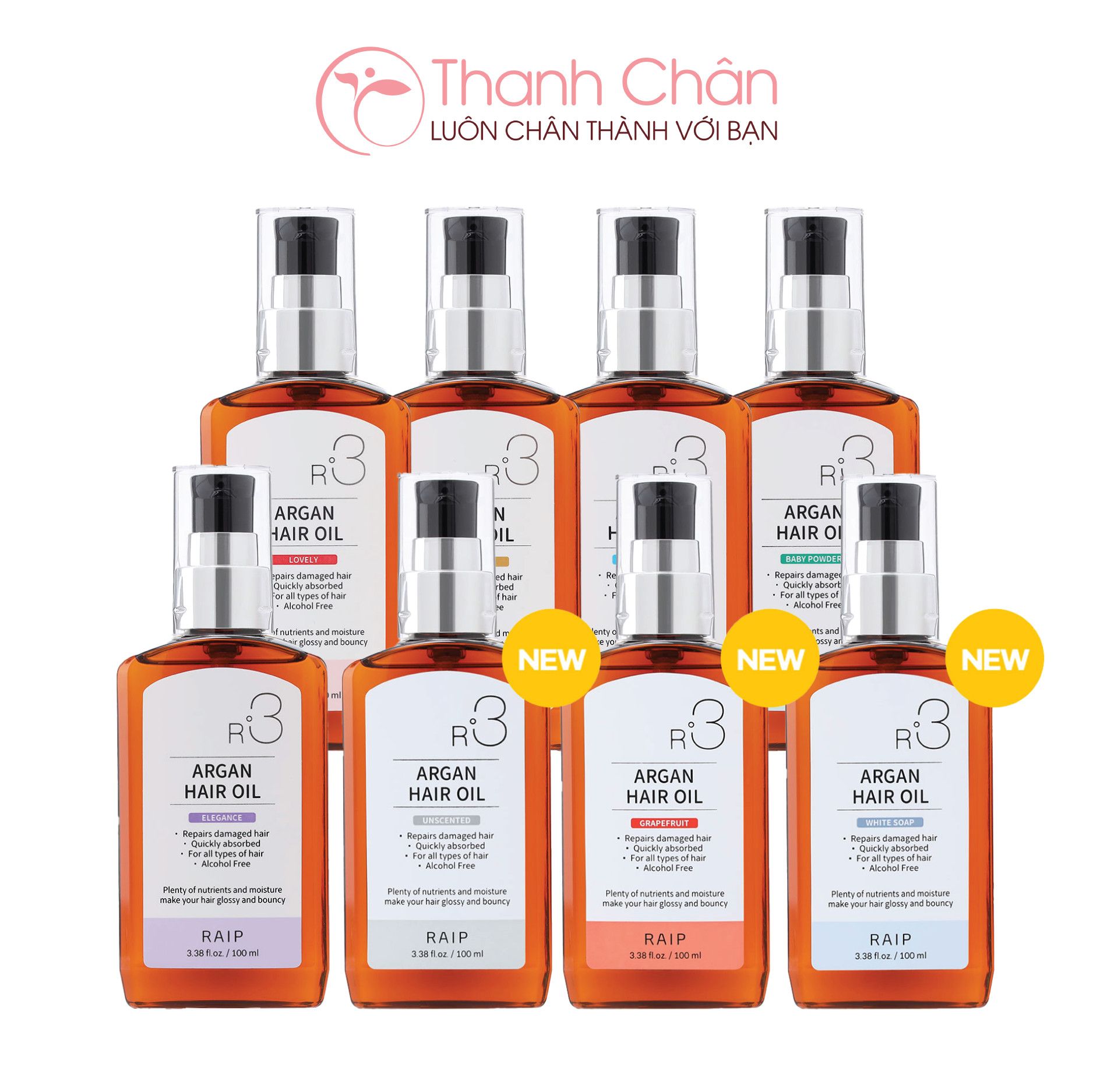Tinh Dầu Dưỡng Tóc Argan Hair Oil R3 RAIP Thanh Chân Cosmetics cửa hàng mỹ phẩm chính hãng Tinh Dầu Dưỡng Tóc Argan Hair Oil R3 RAIP Thanh Chân Cosmetics cửa hàng mỹ phẩm chính hãng