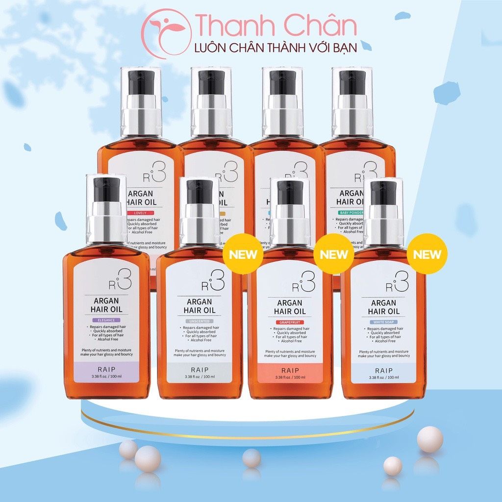 Tinh Dầu Dưỡng Tóc Argan Hair Oil R3 RAIP Thanh Chân Cosmetics cửa hàng mỹ phẩm chính hãng Tinh Dầu Dưỡng Tóc Argan Hair Oil R3 RAIP Thanh Chân Cosmetics cửa hàng mỹ phẩm chính hãng