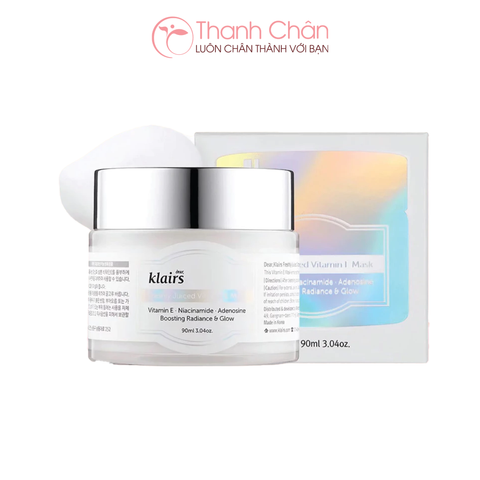 Mặt nạ ngủ dưỡng ẩm, sáng da, chống lão hóa Klairs Freshly Juiced Vitamin E Mask 90ml