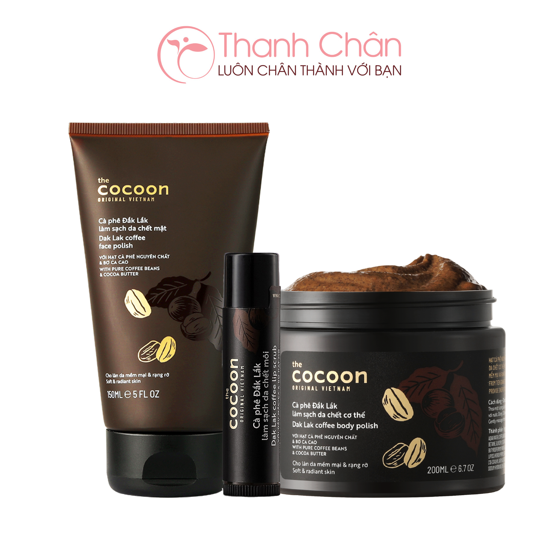 Tẩy Da Chết COCOON Cà Phê Đắk Lắk Làm Sạch Da Chết Body 200ml