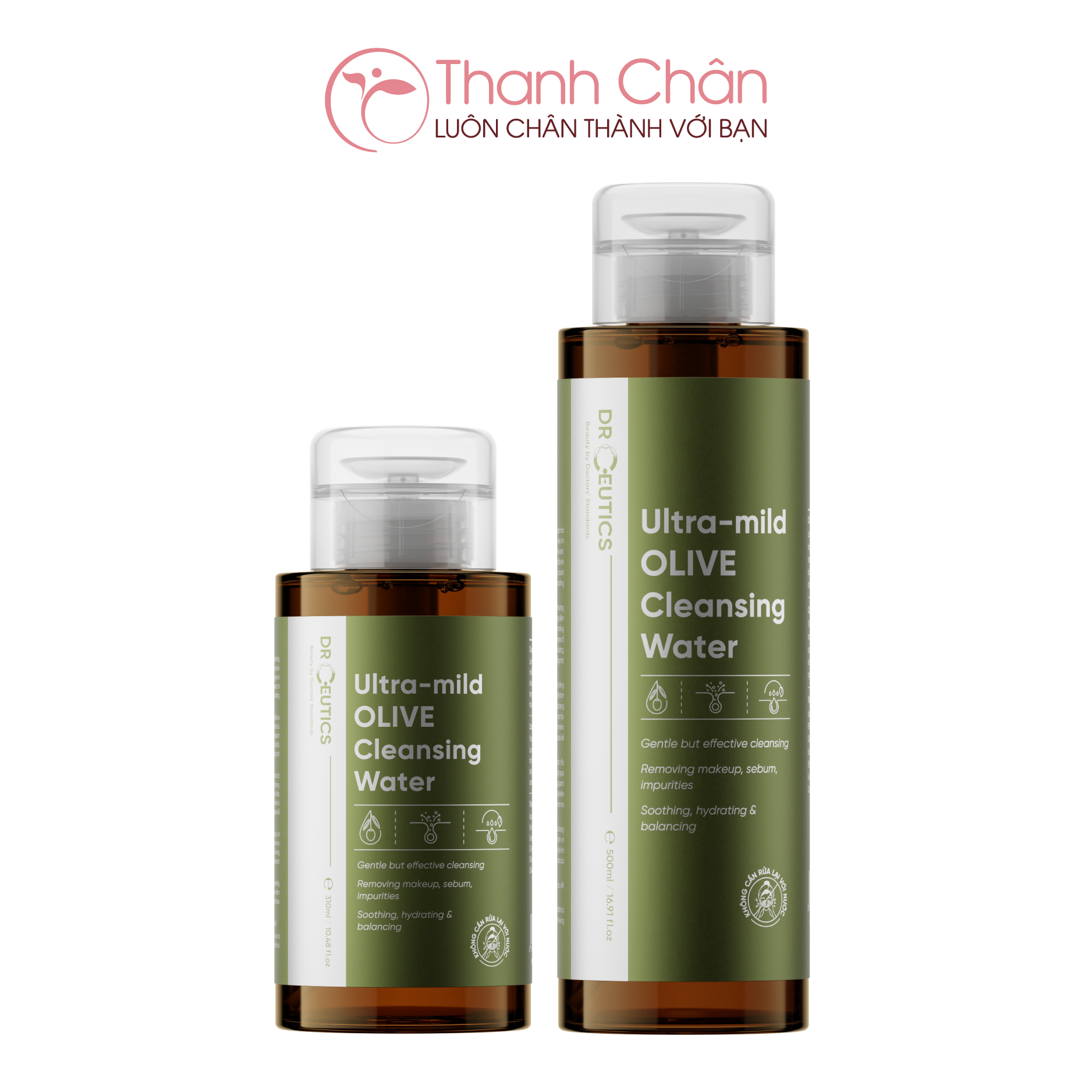 Nước tẩy trang Drceutics Ultra-mild OLIVE Cleansing Water 310ml