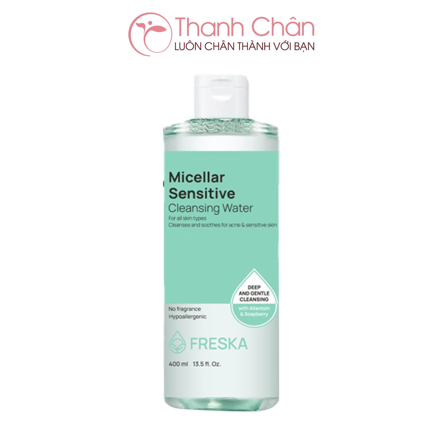 Nước tẩy trang Freska Micellar Sensitive Cleansing Water 400ml