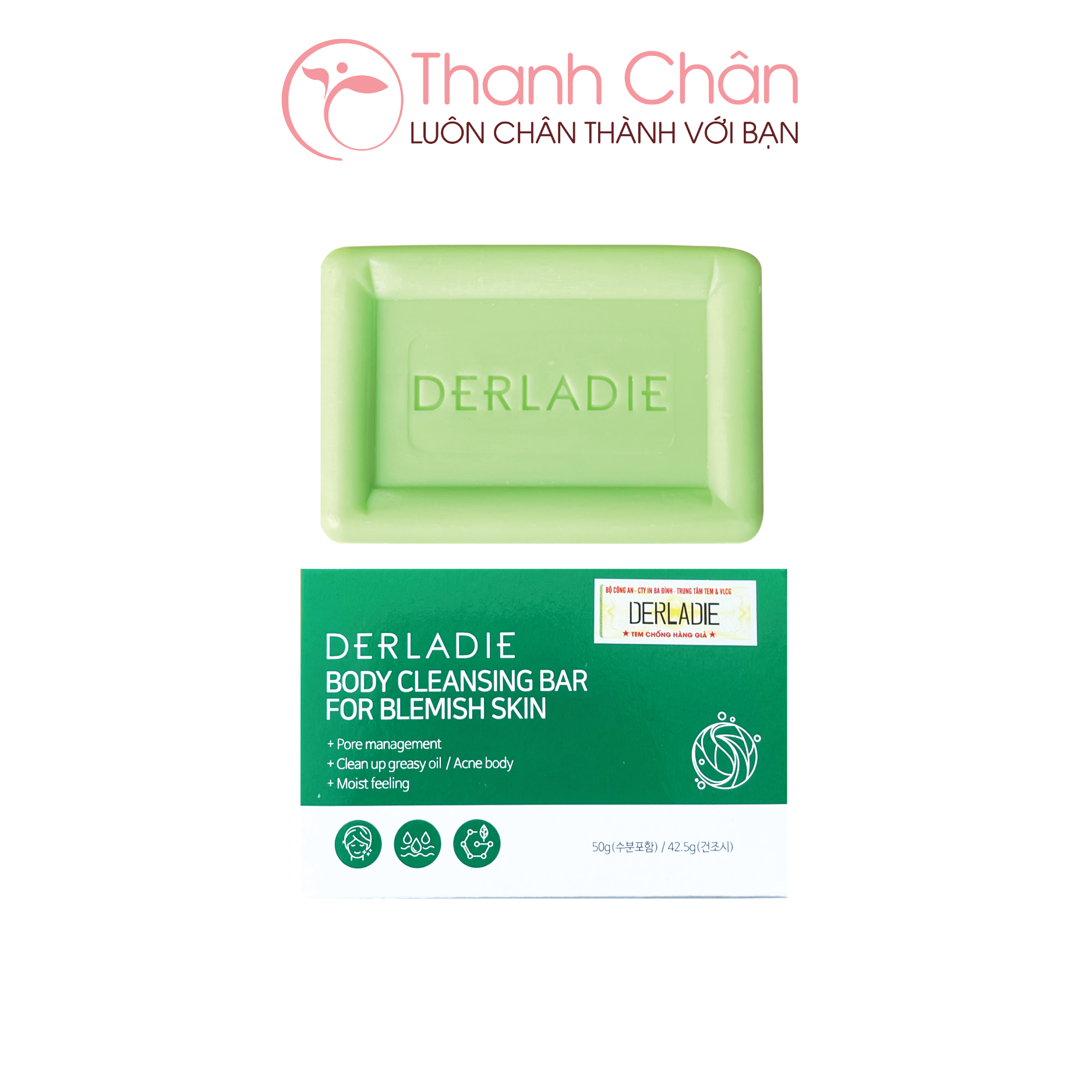 Xà Phòng Derladie Body Cleansing Bar For Blemish Skin