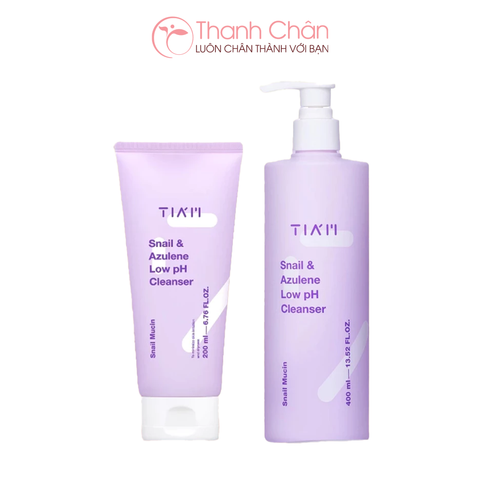 Sữa rửa mặt Tiam Snail & Azulene Low PH Cleanser