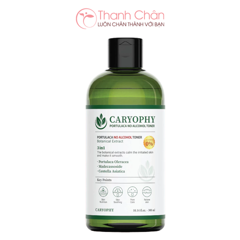 Nước Hoa Hồng Ngăn Ngừa Mụn Caryophy 3in1 Portulaca Toner 300ml