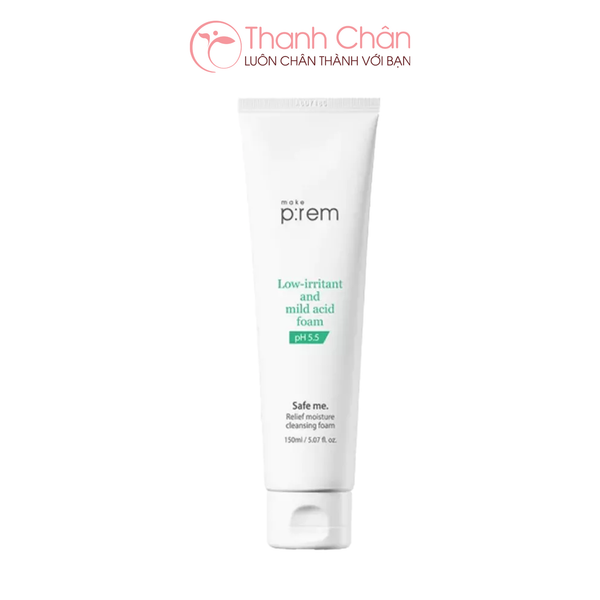 Sữa rửa mặt Make p:rem Safe me Relief Moisture Cleansing Foam 150ml