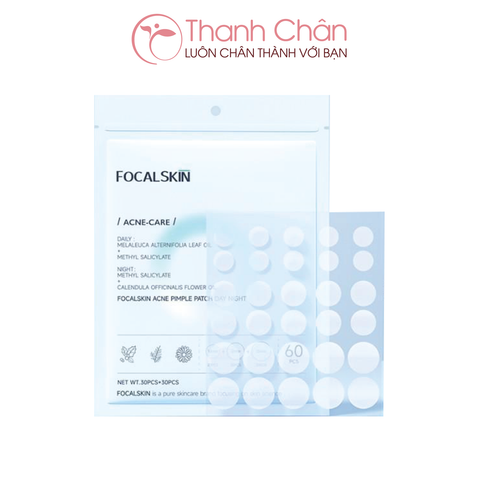 Miếng dán mụn Focalskin Acne Pimple Patch Day Night (60 miếng)