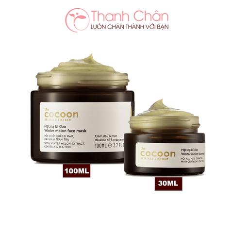 Mặt Nạ Bí Đao Giảm Dầu, Mụn Cocoon 30ml/100ml