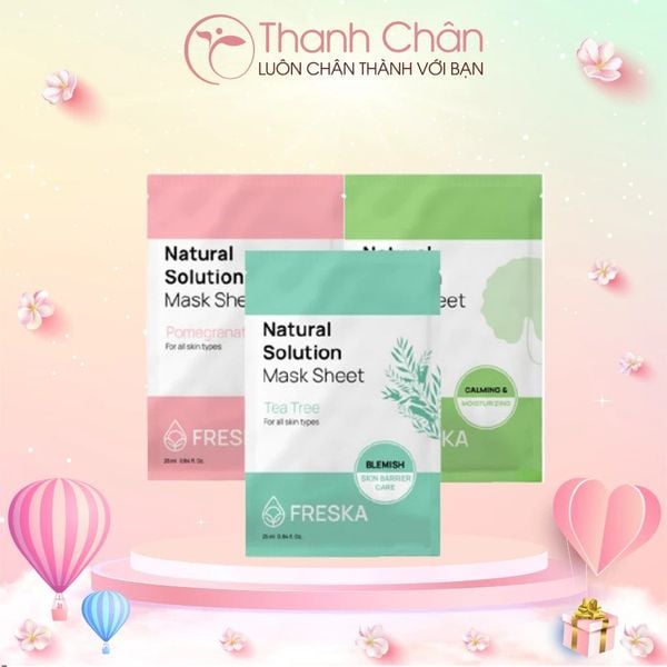 Mặt nạ giấy Freska Natural Solution Mask Sheet 25ml/miếng