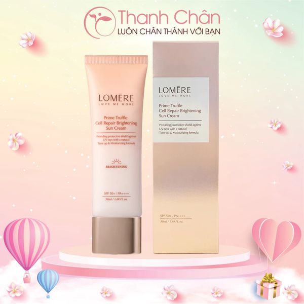 Kem chống nắng phổ rộng Lomere Prime Trufle Cell Repair Brightening Sun Cream 50ml