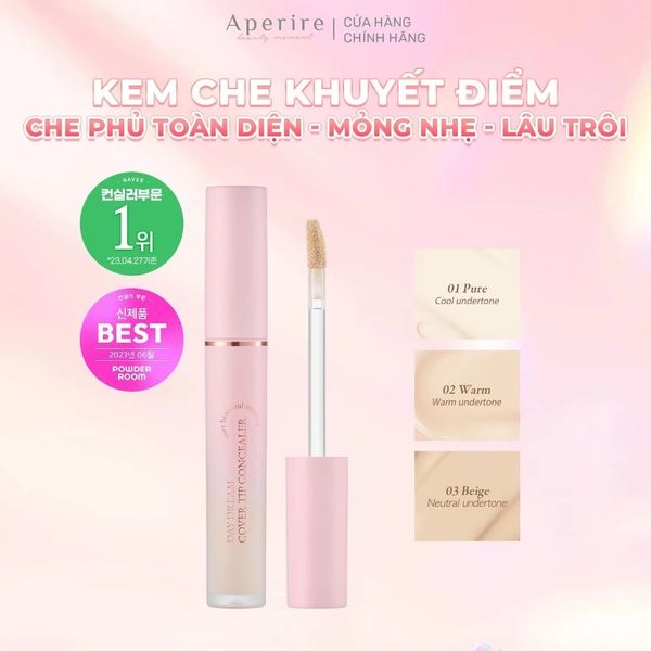 Che khuyết điểm Aperire Daydream Cover Tip Concealer (4.5ml)