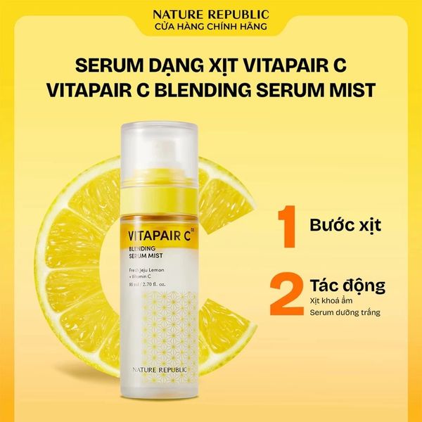 Serum dạng xịt Nature Republic Vitapair C Blending Serum Mist 80ml