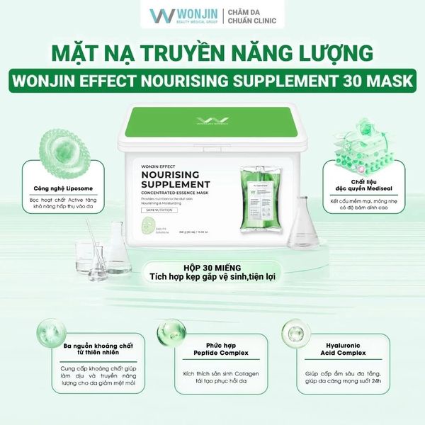 Hộp 30 Miếng Mặt Nạ WonJin Effect Mask (30ea)