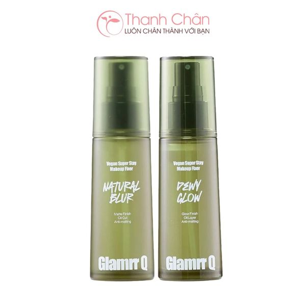 Xịt Khóa Nền Glamrr Q Vegan Super Stay Makeup Fixer 50ml