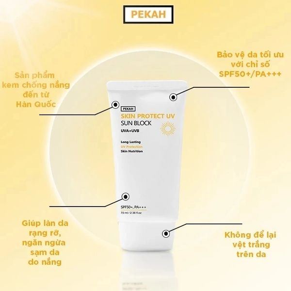Kem Chống Nắng Pekah Skin Protect UV Sun Block 70ml