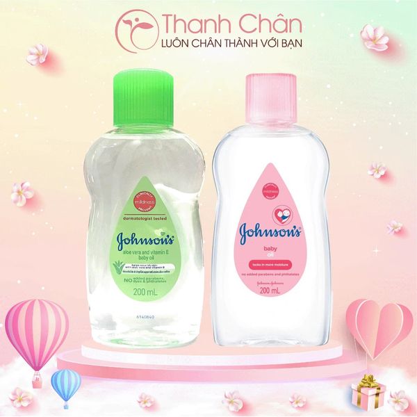 Dầu mát xa dưỡng ẩm Johnson's Baby Oil 50ml/200ml