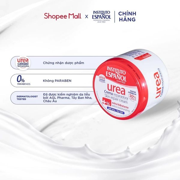 Kem dưỡng Instituto Espanol Urea Crema Reparadora Extra Hidratante 400ml