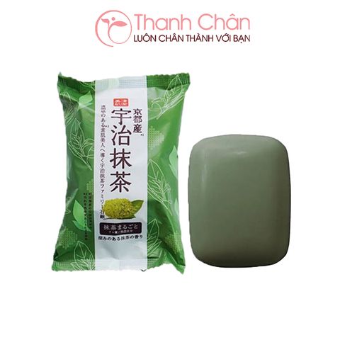 Xà phòng tắm trà xanh Pelican Family Soap Uji Green Tea 80g