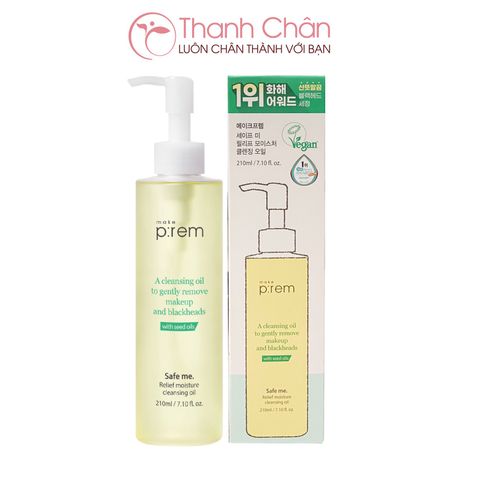 Dầu tẩy trang Make P:rem Safe me Relief moisture cleansing oil 210ml
