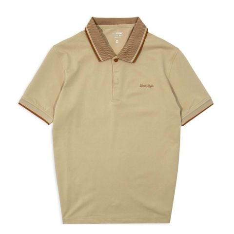  POLO COTTON CÁ SẤU 35813-KEM ĐẬM 