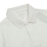  ÁO POLO TRƠN BASIC TRẮNG- 35765 