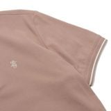  POLO WAFFLE COTTON CÁ SẤU 35786  - HỒNG 