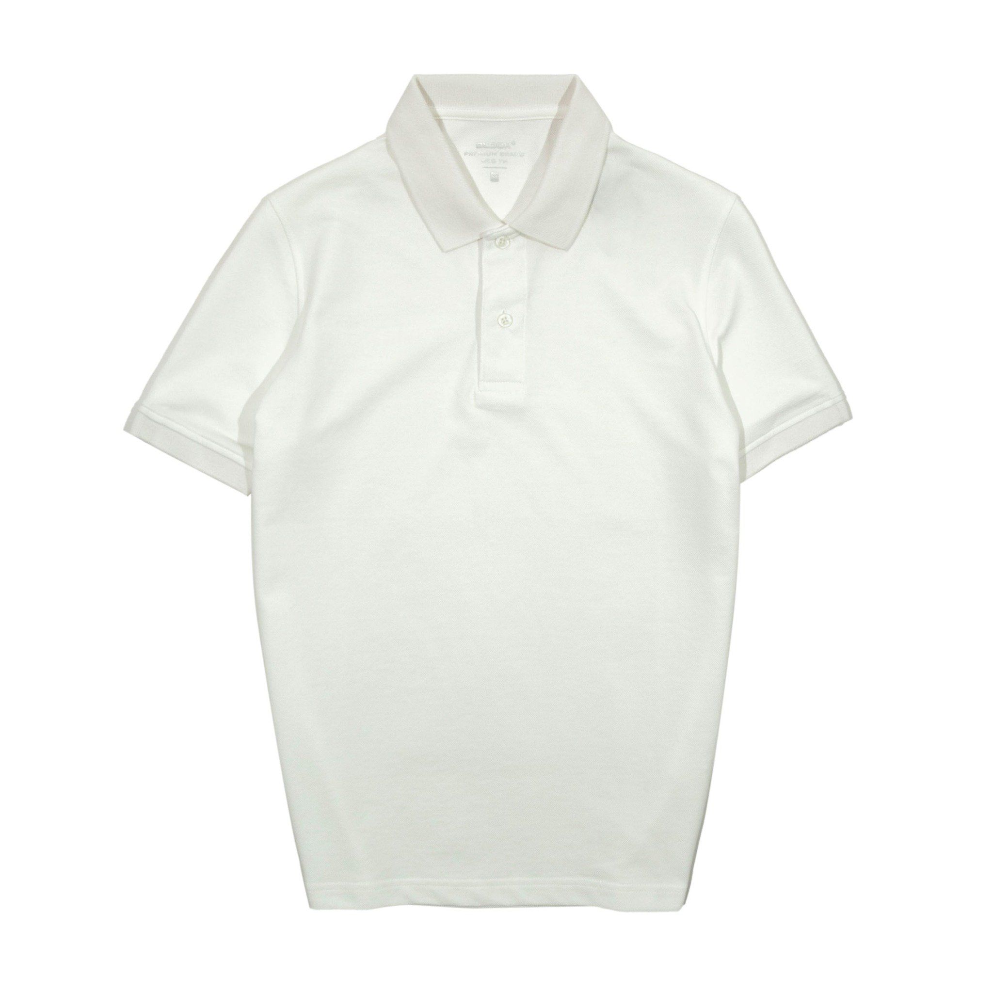  ÁO POLO TRƠN BASIC TRẮNG- 35765 