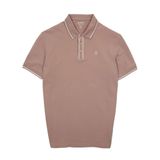  POLO WAFFLE COTTON CÁ SẤU 35786  - HỒNG 