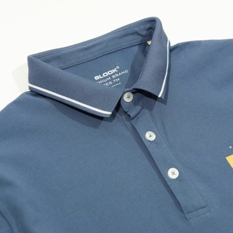  POLO HỌA TIẾT THÊU MICKEY XANH NAVY - 35716 