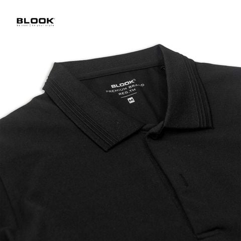  POLO COTTON CÁ SẤU 35784  - ĐEN 