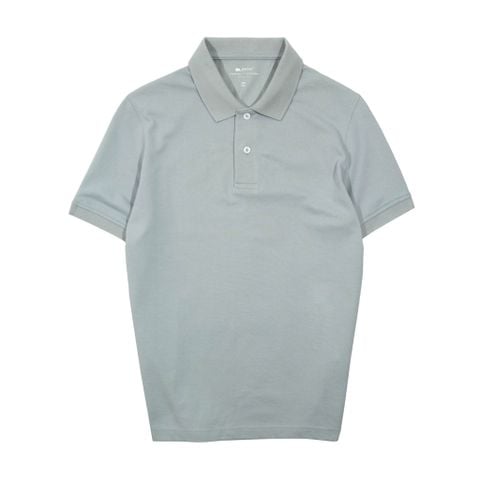  ÁO POLO TRƠN BASIC XÁM XANH- 35765 