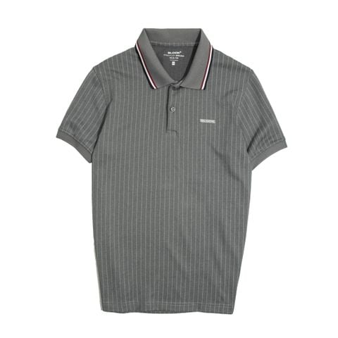  ÁO POLO SỌC  XÁM ĐẬM 35743 