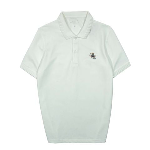  POLO COTTON CÁ SẤU 35784  - TRẮNG 
