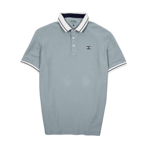  POLO CAO CẤP WAFFLE CO GIÃN 4 CHIỀU XANH NGỌC - 35794 