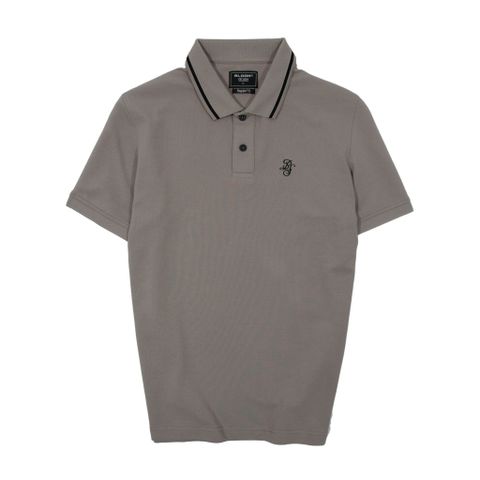 POLO HỌA TIẾT THÊU XÁM NÂU- 35715 