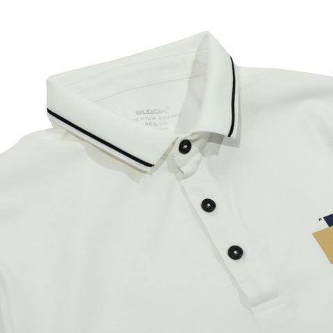  AO POLO HỌA TIẾT THÊU MICKEY - 35716 MÀU TRẮNG 