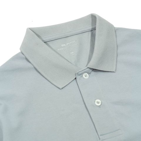  ÁO POLO TRƠN BASIC XÁM XANH- 35765 